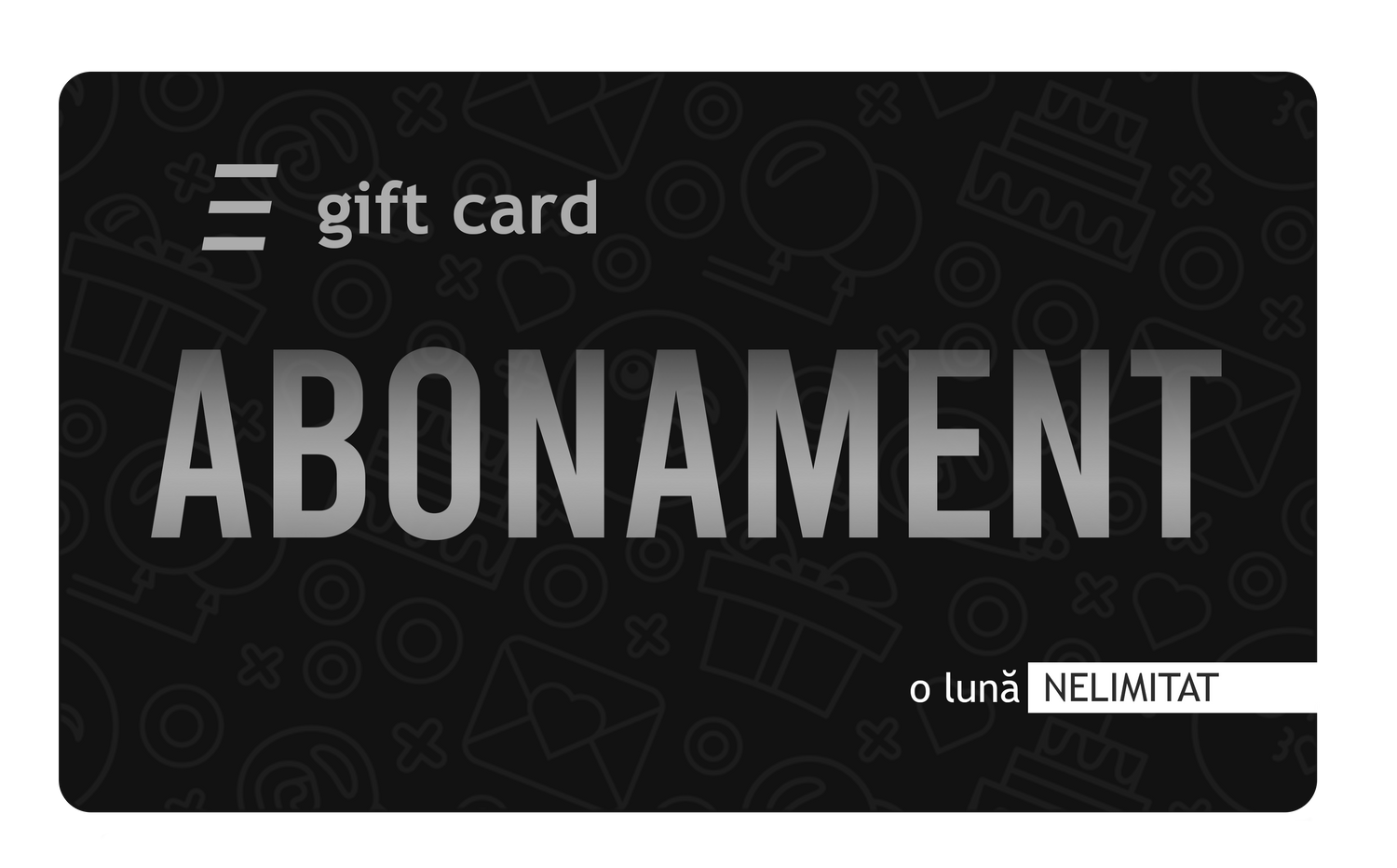 Gift Card - Abonament pentru o lună